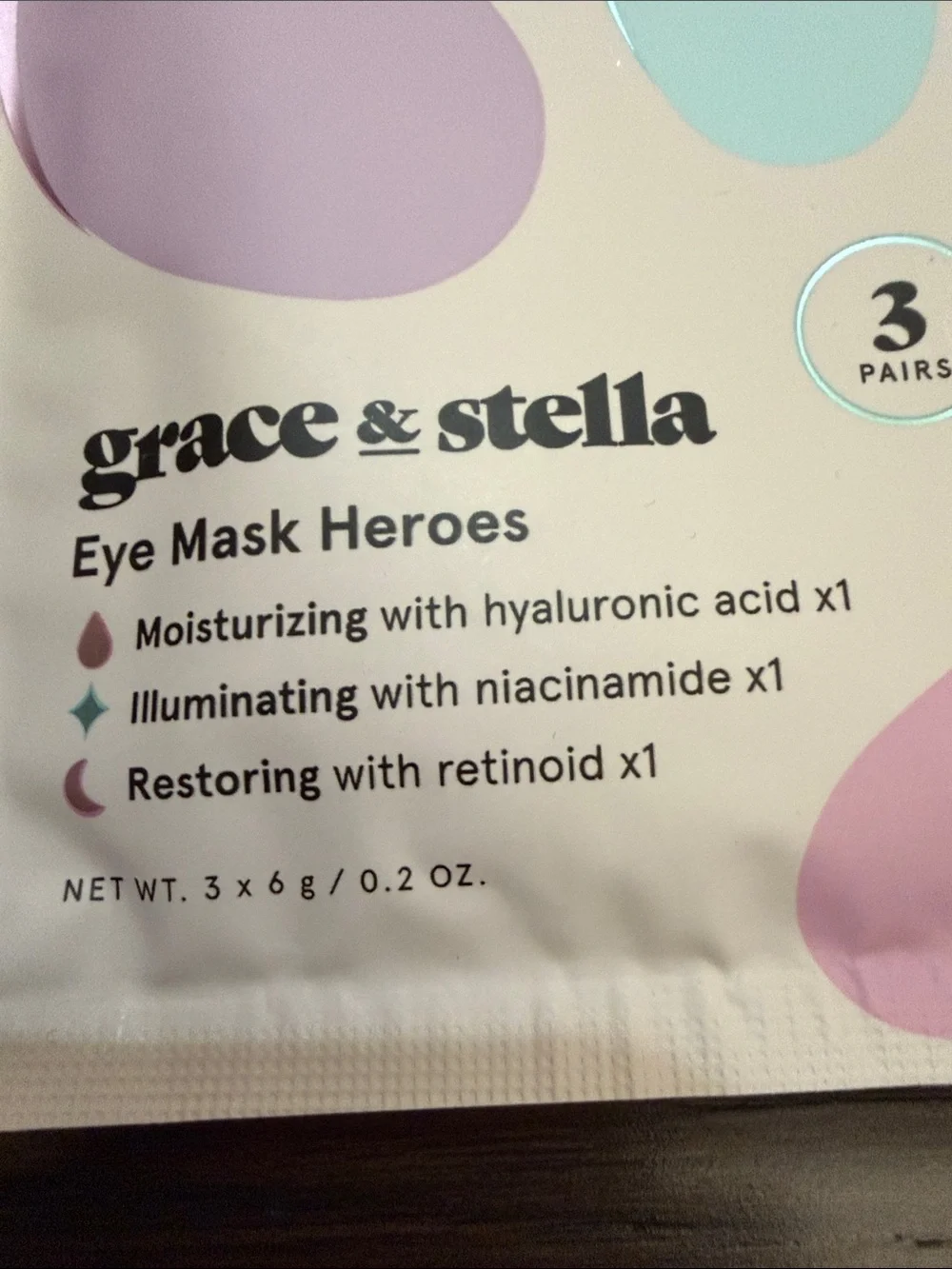 grace & stella Eye Mask Heroes 3 pairs